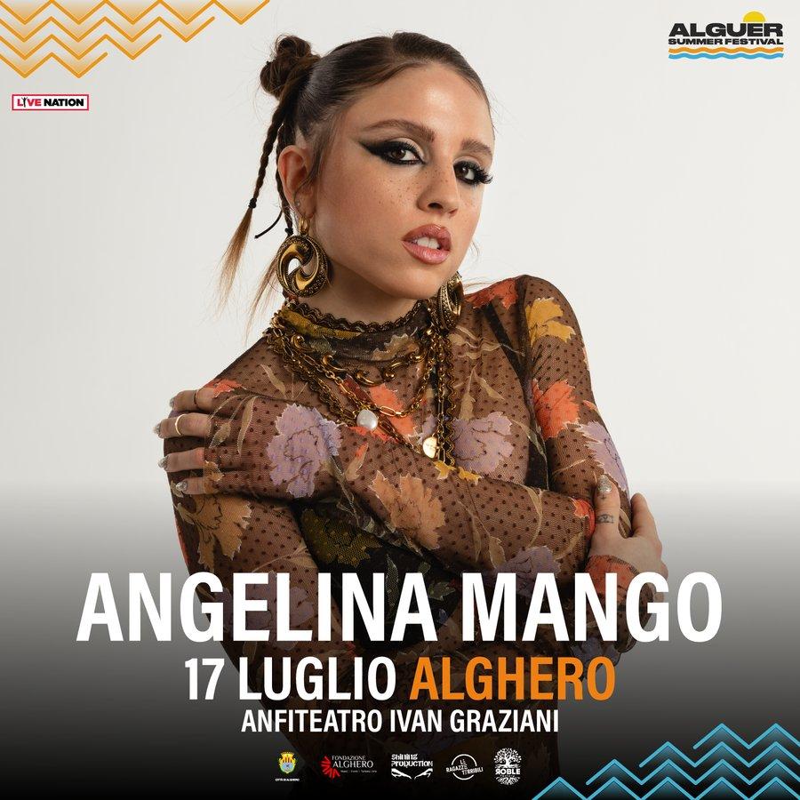 Featured image for “La data del 17 luglio All’Alguer Summer Festival diventa ancora più grande e imperdibile con Angelina Mango”